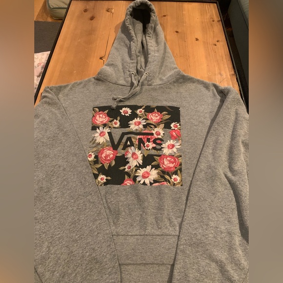 Vans Juniors M Hooded Sweatshirt Floral Pattern - Picture 2 of 3